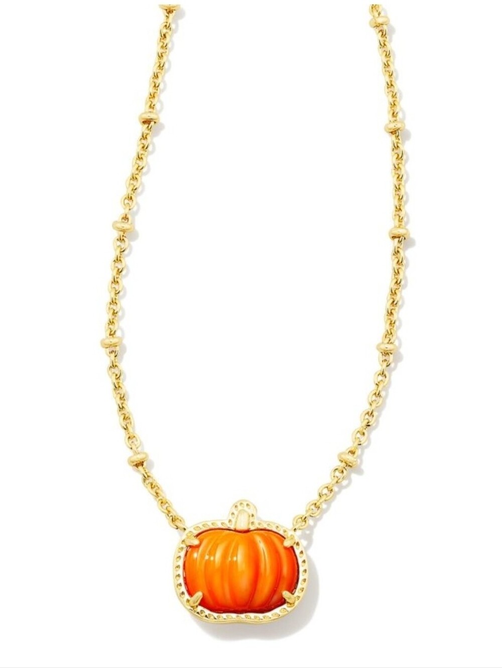 Kendra Scott Pumpkin Short Pendant Necklace